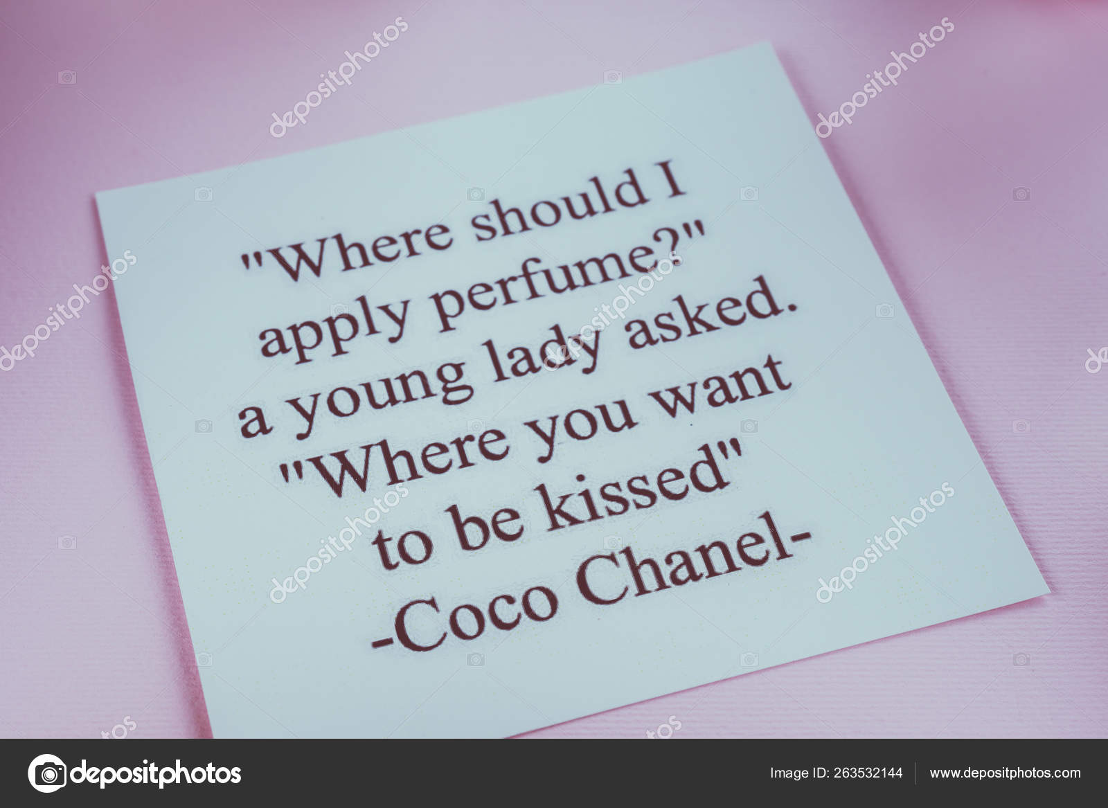 Quote Coco Chanel Stock Photo by ©aallm 263532144