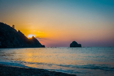 Denizin muhteşem sunrise