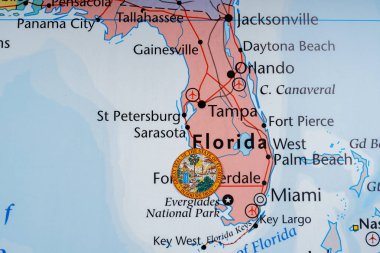 Florida eyaleti haritada