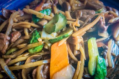 Sebzeli dana eti, Çin mutfağı