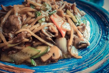 Sebzeli dana eti, Çin mutfağı