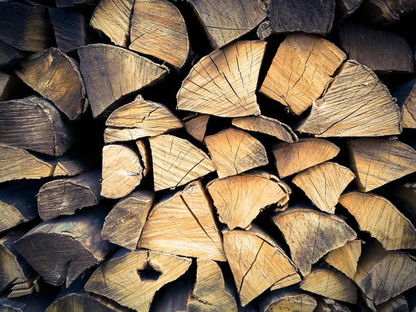 Combined Firewood Close — Stock Photo, Image