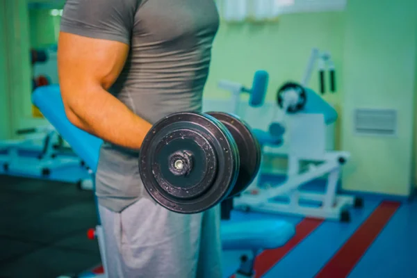 Culturist Sala Gimnastică — Fotografie, imagine de stoc