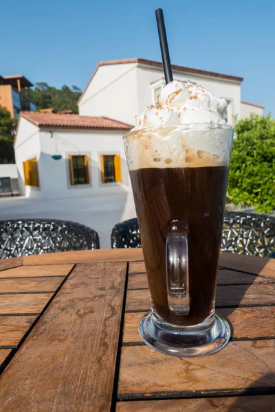 Irish Coffee Ett Kafé Resorten — Stockfoto