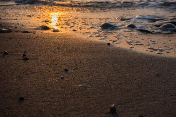 Magnifik sol uppgång på havet — Stockfoto