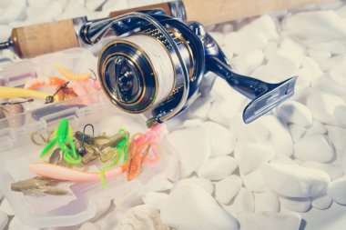 Balıkçılık yem arka plan