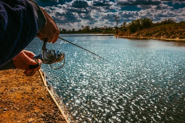 Pêche sur le lac — Photo