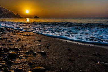 Denizin muhteşem sunrise