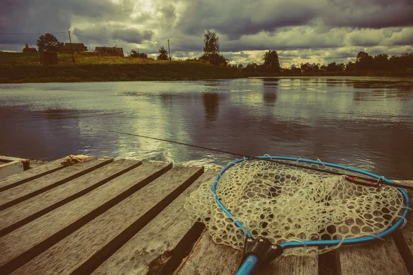 Pêche sur le fond du lac — Photo