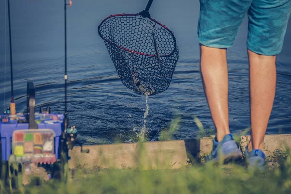 Hobby Pesca Alla Trota Sfondo — Foto Stock