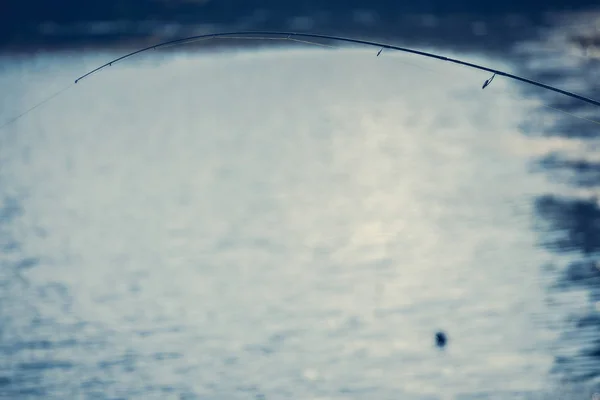 Snoeken vissen op het meer. Recreatie visserij — Stockfoto