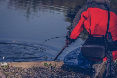 hobi- alabalık balıkçılık arka plan