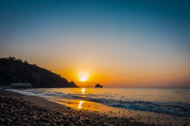 Denizin muhteşem sunrise