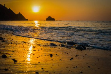 Denizin muhteşem sunrise