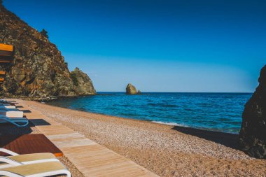 Tatil beldesinde muhteşem sahil