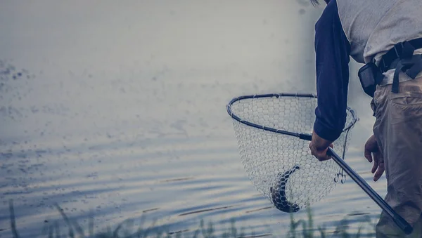 Hobby Fondo Pesca Trucha — Foto de Stock