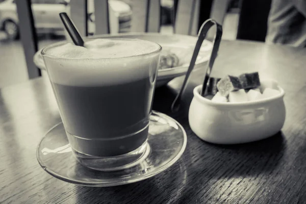 Sabah Kafede Kahve — Stok fotoğraf
