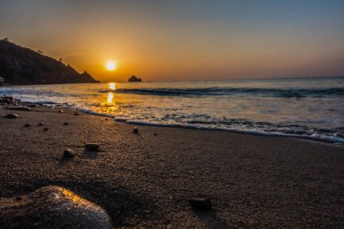 Denizin muhteşem sunrise