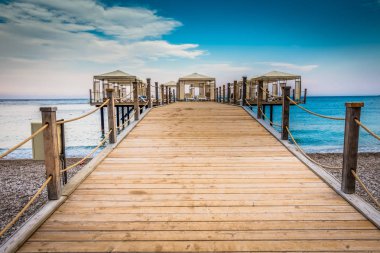 Bir tatil beldesi olarak güzel deniz manzarası