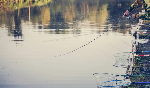 Hobby Öring Fiske Bakgrund — Stockfoto
