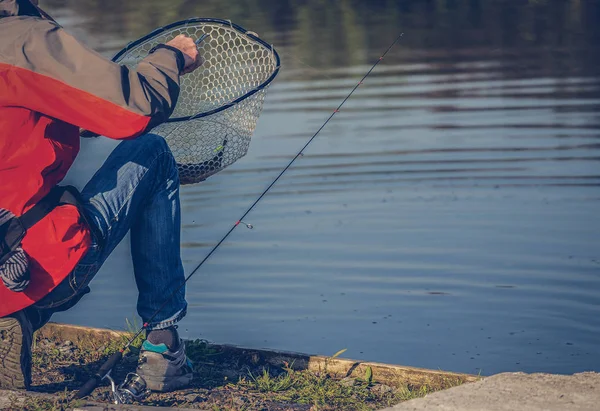 Hobby Trout Fishing Background — Stock Photo, Image