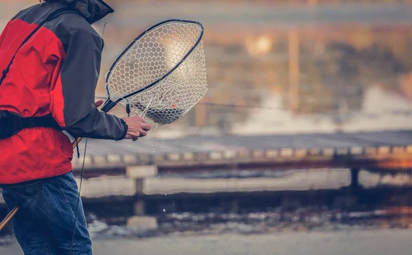 Hobby Fondo Pesca Della Trota — Foto Stock