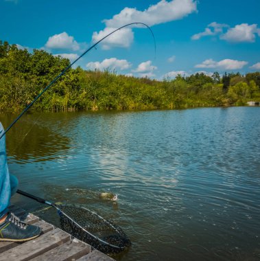 hobi- alabalık balıkçılık arka plan
