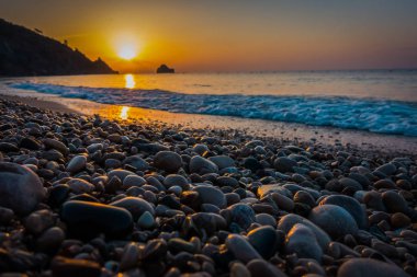 Denizin muhteşem sunrise