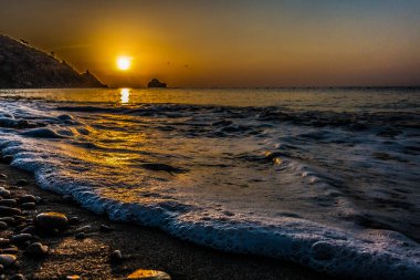 Denizin muhteşem sunrise