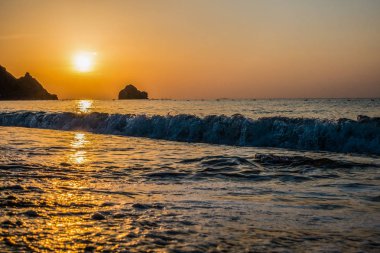 Denizin muhteşem sunrise