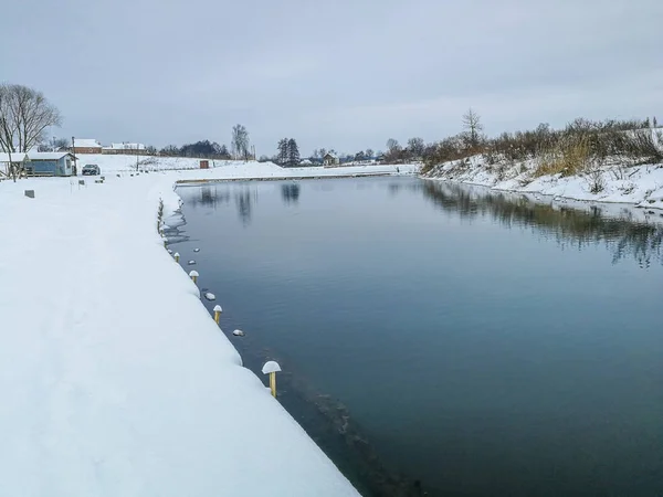 Pêche Truite Sur Lac — Photo