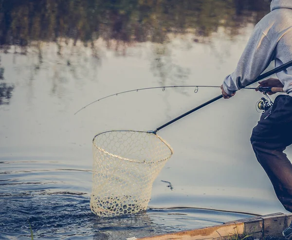 Hobby Fundo Pesca Truta — Fotografia de Stock