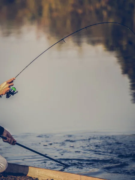 Hobby Forellenfischen Hintergrund — Stockfoto