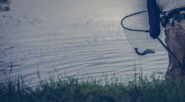 Hobby Forellenfischen Hintergrund — Stockfoto