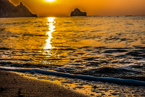 Magnificent sunrise on the sea