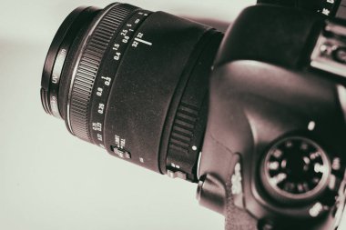 Vinnitsa, Ukrayna - 25 Haziran 2017: Yakın çekim kamera beyaz