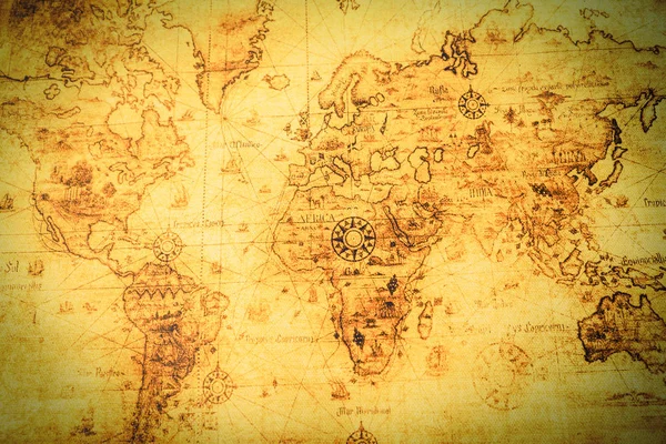 Тло концепції подорожі, фон старовинної карти — стокове фото
