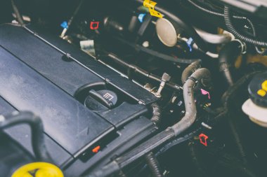 Vinnitsa, Ukrayna - 25 Haziran 2017 : T altında arabanın iç