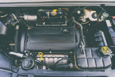 Vinnitsa, Ukrayna - 25 Haziran 2017 : T altında arabanın iç