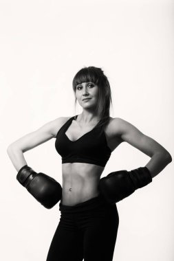 Boks eldivenleri kız