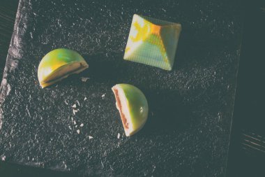 El yapımı tatlılar. Çikolata şekerleme