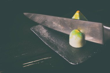 El yapımı tatlılar. Çikolata şekerleme