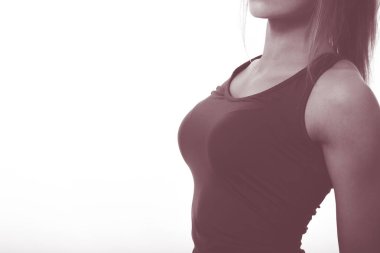 Bir spor rakam ile kız
