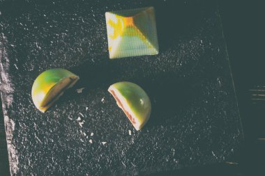 El yapımı tatlılar. Çikolata şekerleme