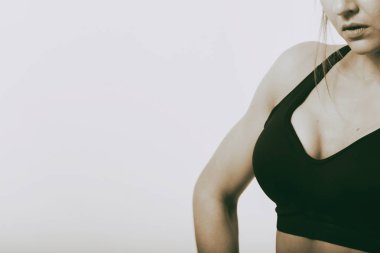 Seksi fitness kadını.