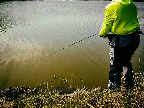 Pesca no lago — Fotografia de Stock