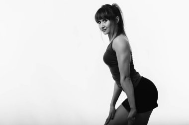 Seksi fitness kadını.