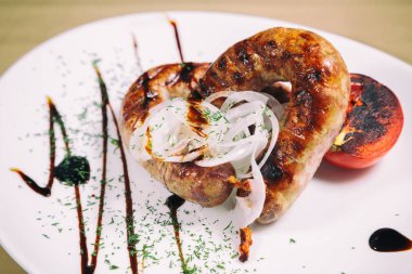 Masasına lezzetli restoran yemek