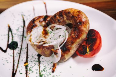 Masasına lezzetli restoran yemek