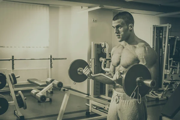 Workout in the fitness club — Stock Photo, Image